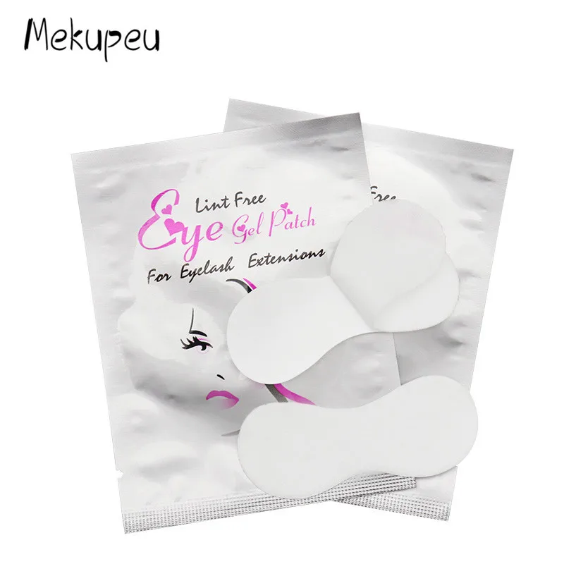 50 пар/лот бумажные патчи для ресниц гелевые подушечки для глаз макияж инструменты Прививка ресницы ресниц патчи наращивание ресниц - Длина: beauty 07