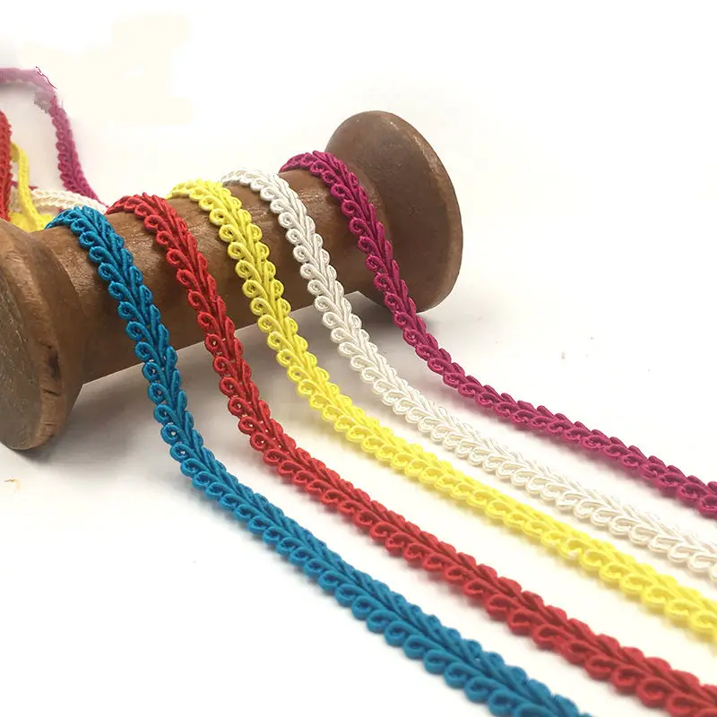 

0.8cm Trim Sewing Lace Gold Silver Centipede Braided Lace Ribbon Home Party Decoration DIY Clothes Curve Seing Lace