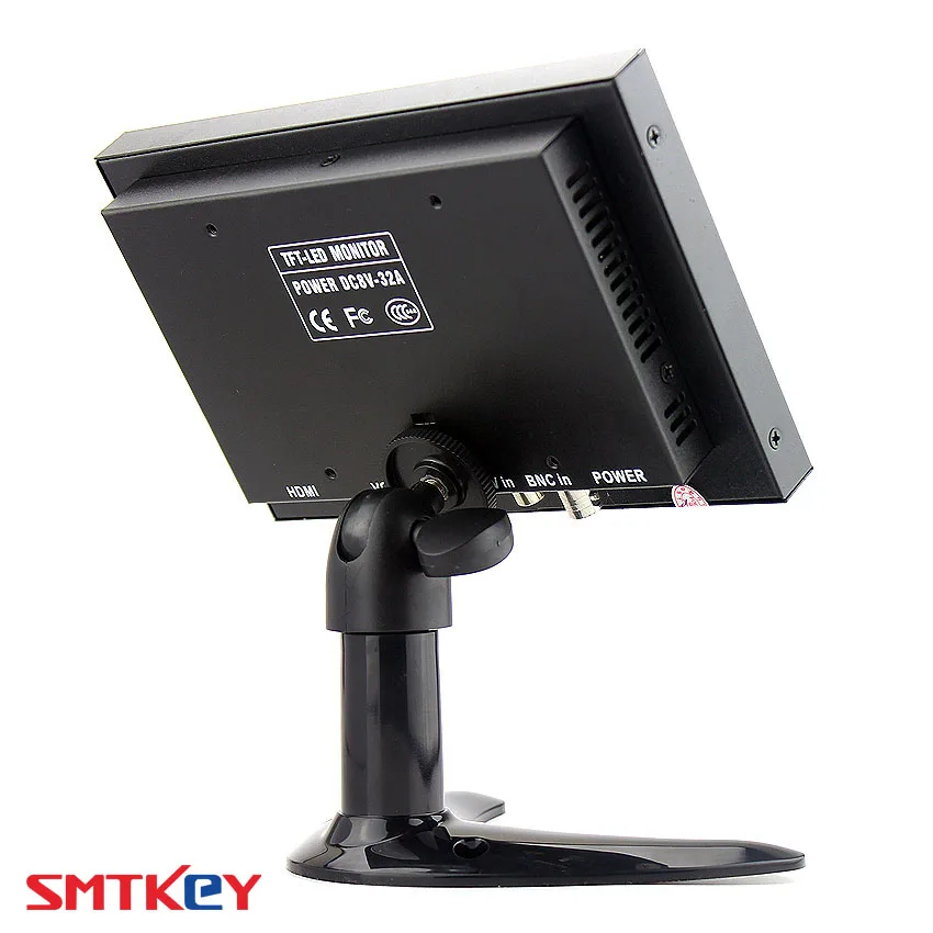 Metal 7 inch Mini cctv monitor HD HDMI lcd cctv monitor with HDMI / VGA / BNC-video input / RCA-Video input