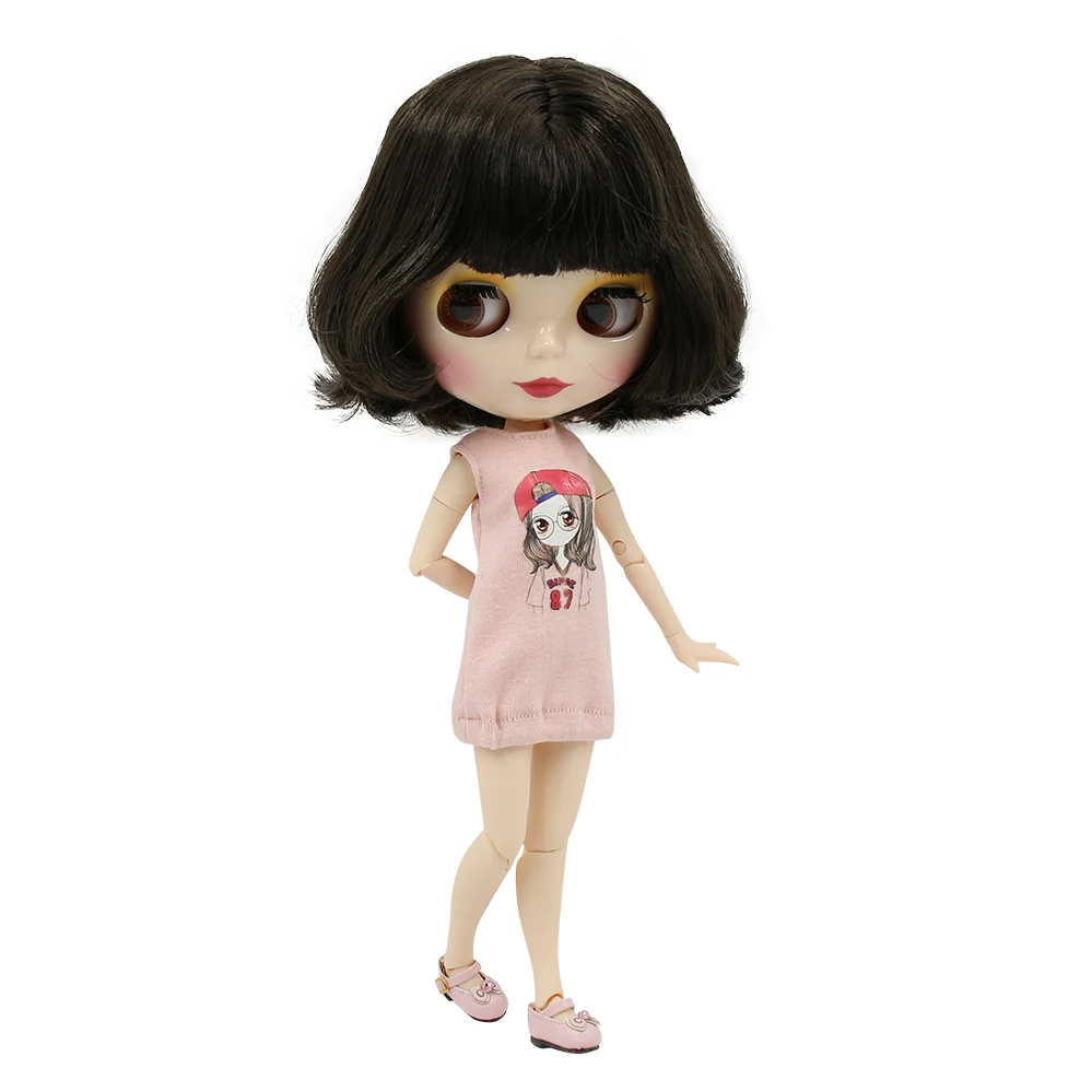 Blyth кукла ледяная фабрика шарнирное тело DIY обнаженные игрушки BJD модные куклы девочка подарок Специальное предложение Горячая Распродажа с лицом оболочки ручной набор A& B