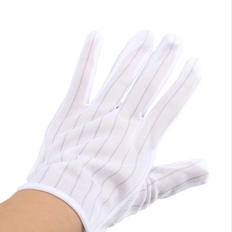 

Fabric with rubber dot NewYi professional cleaning antistatic gloves Anti-Slip Antistatic For your camera and lens Cleaning