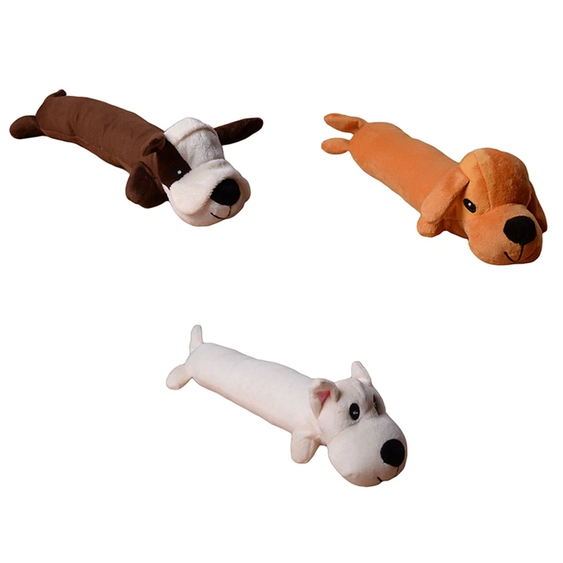 

Cute Dog Plush Toy Doll Large Striped Stud Dog Bed Pillow Oversized Long Pillow Pillow Creative Birthday Gift