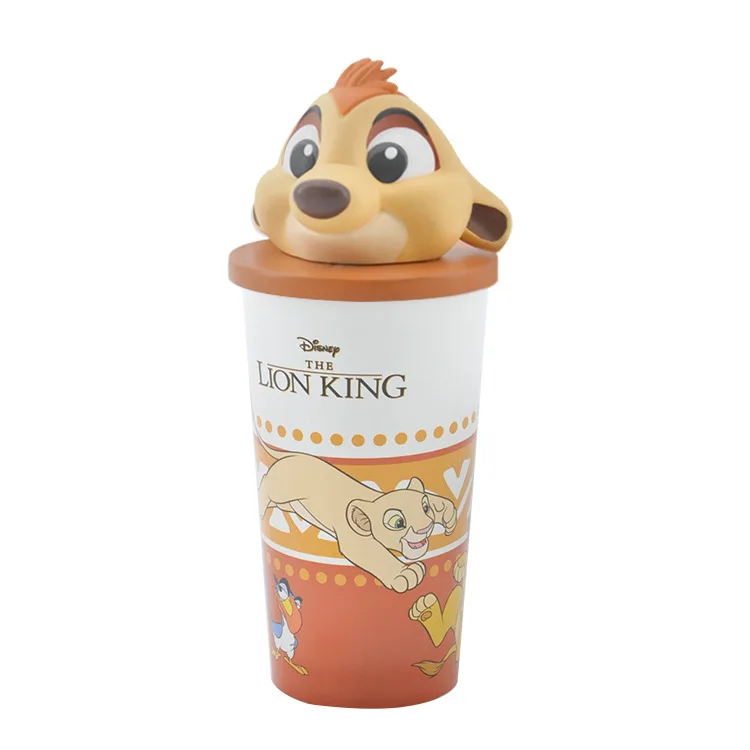 Genuine Movie THE LION KING Simba Figure Cup Toys Genuine Anime The Lion King TIMON Popcorn barrel Toys for Children Funs