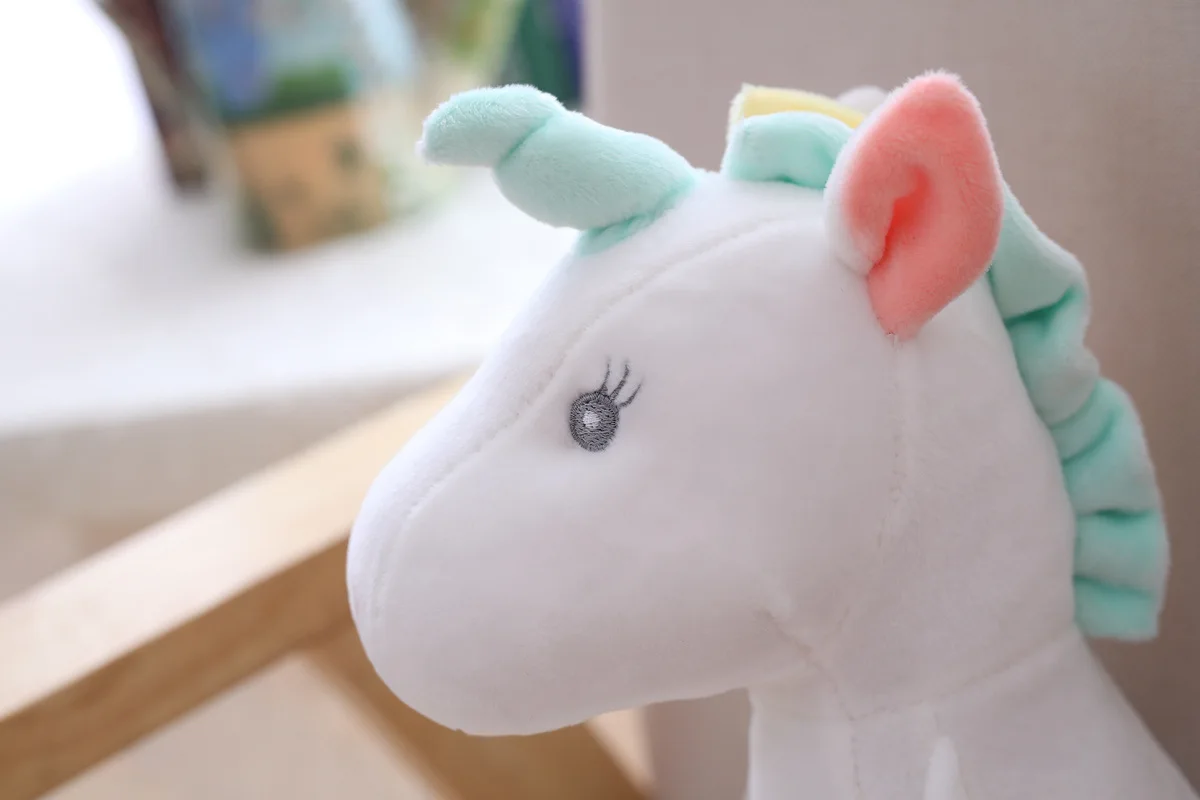 Плюшевая Радужная игрушечный Единорог Unicornio мягкая чучела Животные Кукла "Сова" игрушки для детей маленьких девочек Рождественский фантастический подарок