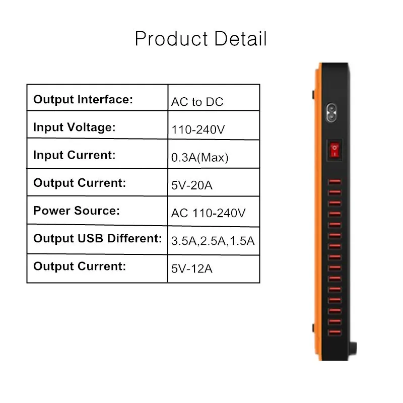 SZYSGSD настольное USB зарядное устройство, мульти 15 портов, подставка, док-станция, 3 А, интеллектуальная зарядная станция для смартфона, планшета, ноутбука, 100 Вт