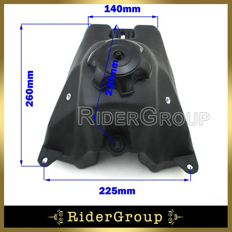 Pit Bike Plastic Gas Fuel Tank For 50cc 70cc 90cc 110cc 125cc 160cc SSR