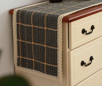 

Nordic Simple Countryside Style Table Runner Bed Flag Home Decor Trendy Cotton Table Cloth TV Cabinet Shoe Cover Towel LFB780