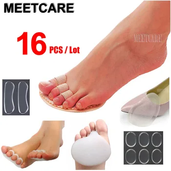 

16 Pcs Toes Overlap Hammer Correction Heel Pad Relief Pain Soft Bunion Splint Corrector Forefoot Mat Hallux Valgus Foot Care Set