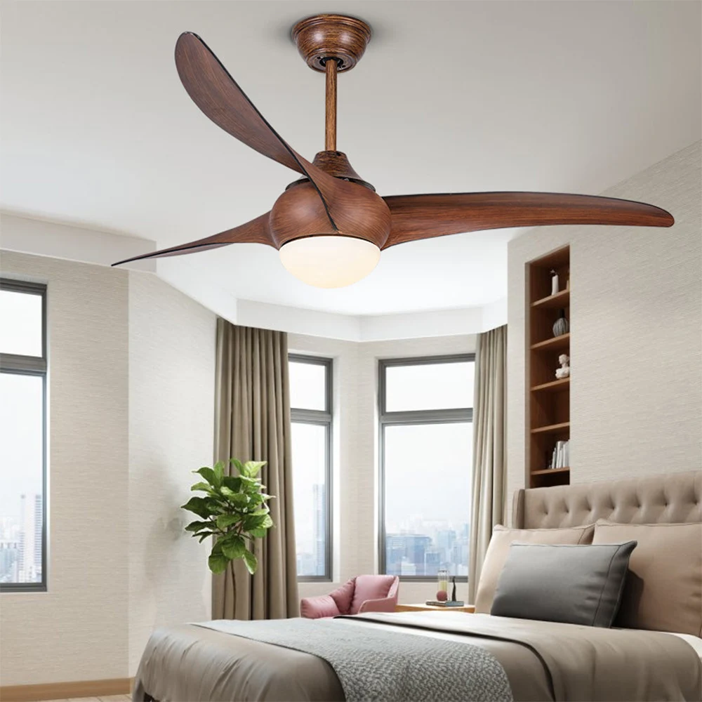 DC Variable Frequency Ceiling Fan Lights Simple Fashion 52 inch Restaurant living room Remote Control Mute Ceiling fan lights