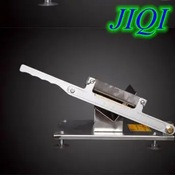 

JIQI Commercial Stainless steel Manual Meat Cutter Machine for china food hot pot meat tools meat grinder Meat cutting machine