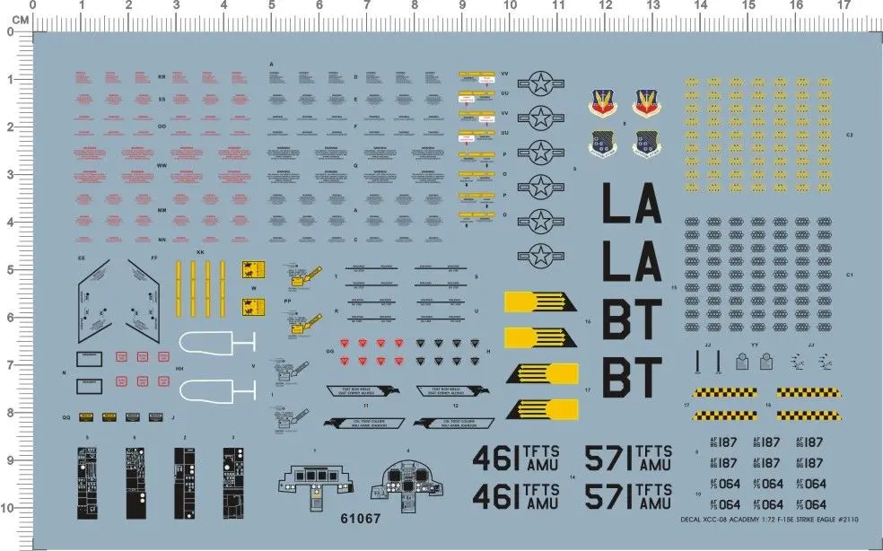 

Super Detail Up 1/72 USAF US AirForce F-15E strike eagle Fighter Model Kit Decal
