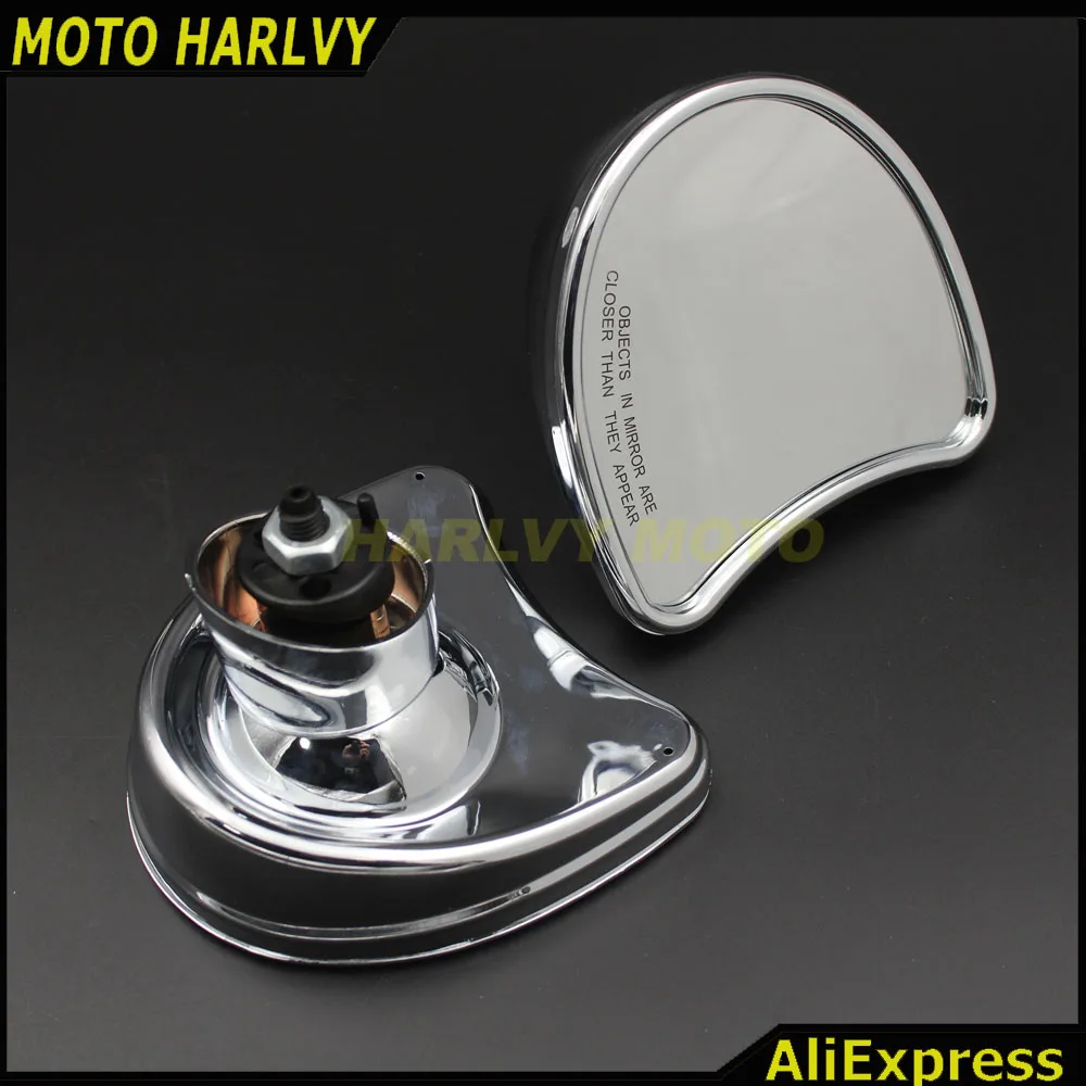Buy Chrome New 10mm Fairing Mount Rearview Mirror For