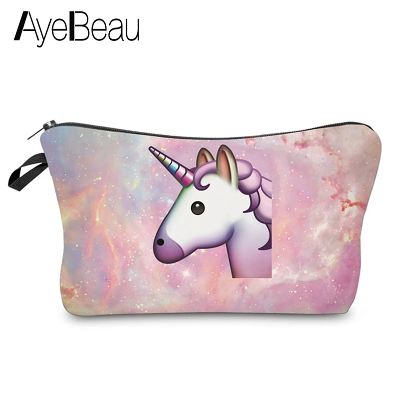 

Cute Small For Girls Women Makeup Cosmetic Make Up Unicorn Bag Vanity Beauty Pencil Pen Case Anime Pouch Purse Organizer Brush