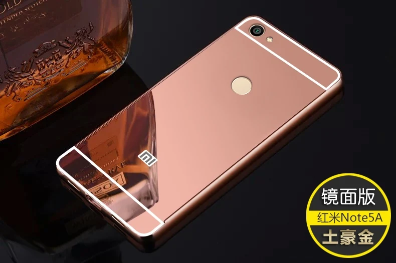 Металлический Чехол-светильник для Xiaomi Redmi 5 Plus Ultra с рамкой из алюминиевого сплава, зеркальный чехол для Xiaomi Redmi Примечание 5A Pro Prime