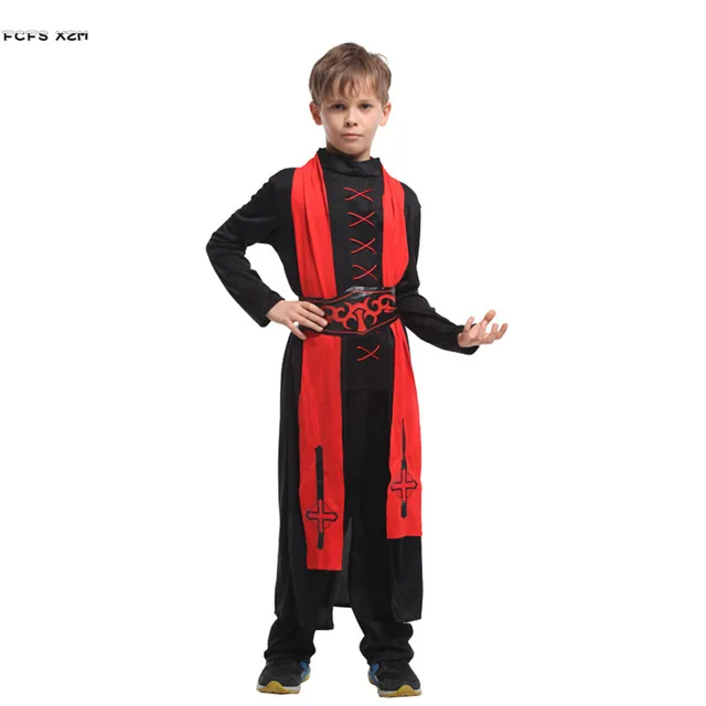 Boys Halloween Priest Costumes Children missionary Pastor's Gown