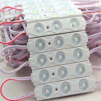 

Samsung 100pcs/lot Constant current 2835 injection LED Module lens 160 degree,85mm DC12V 1.5W advertising light,3 years warranty