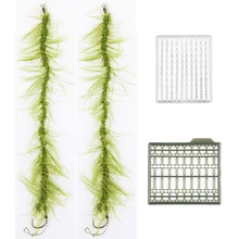 2 шт. рыболовные снасти для ловли карпа готовые волосы установки терминала снасти Крюк леска+ 2 шт. ограничители Для Приманки