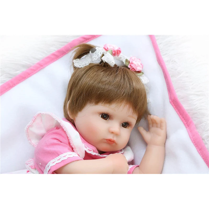 NPK Reborn Baby Doll реалистичные мягкие силиконовые Reborn Младенцы девочка 16 дюймов очаровательны Bebe дети Brinquedos boneca игрушки