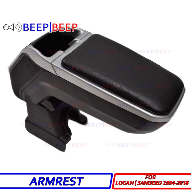 

Car armrest for Renault Logan / Sandero 2004- 2018 centre console storage box arm rest rotatable car styling interior decoration