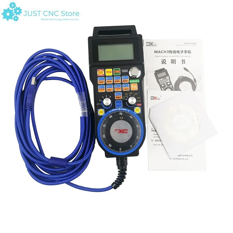 

New 2019 XHC Mach3 wired electronic handwheel 3 4 Axis is used for CNC machine Computer Control center