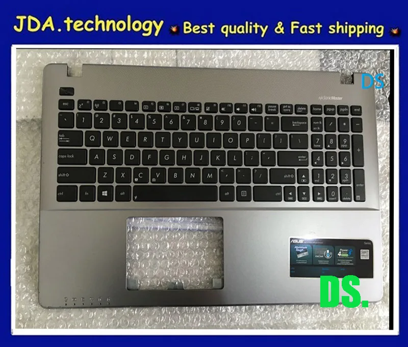 Wellendorff 96% / верхний чехол для Asus X550 X550C 15," Упор для рук верхняя крышка в сборе с американской клавиатурой, серый