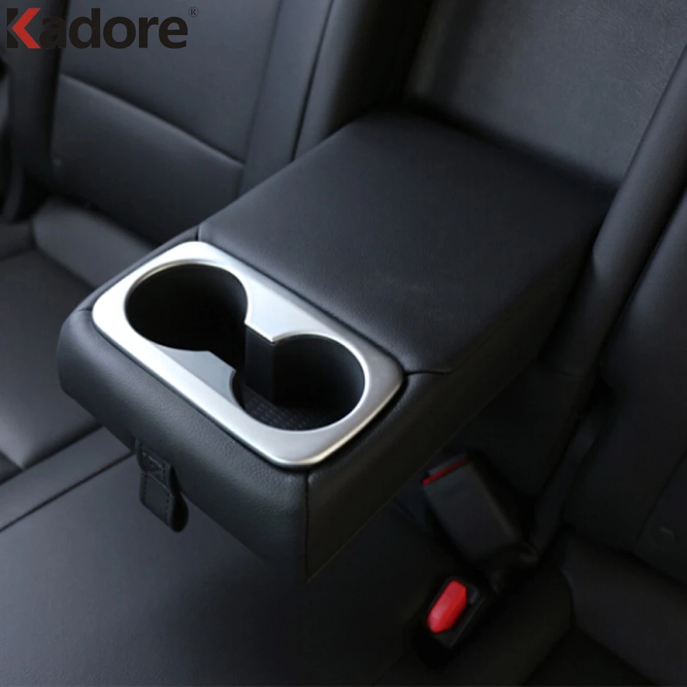 Inner Rear Seat Water Cup Bottle Holder Frame Matte ABS Cup Placement