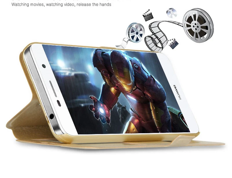 Для Huawei Y3 2017 Чехол Флип 5 0 роскошный чехол с окошком быстрого просмотра для из