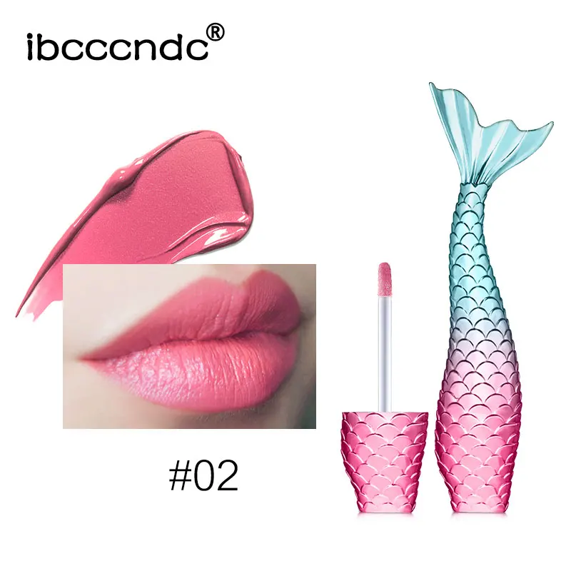 Ibcccndcd жидкокристаллическая помада, светящийся Русалочка, блеск для губ, макияж, пигмент Русалочки, увлажняющий блеск, сексуальная глазурь для губ TSLM1 - Цвет: 02