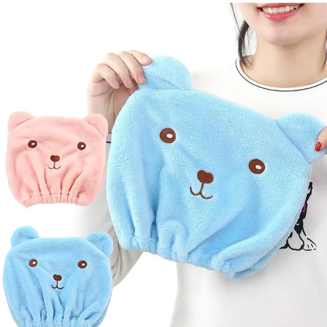 Cartoon Animal Bear Head Hair Cap Super Quick-drying Thick Water Cute Absorbent Home, Hotel, etc. Cap Cartoon Animal Bear Head Hair Cap Super Quick-drying Thick Water Cute Absorbent Home, Hotel, etc. Cap