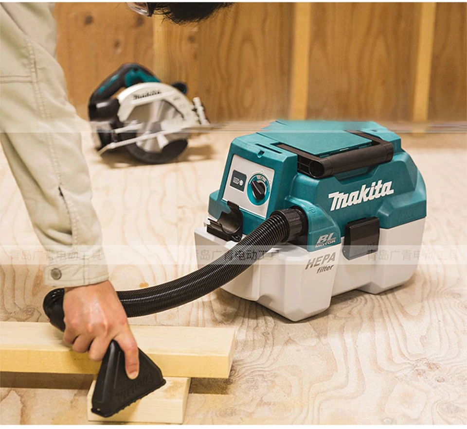 Япония Makita DVC750LZ промышленный/домашний пылесос плечевой ремень 18 бесщеточным двигателем зарядки робот пылесос 7.5L 1.6m3/мин 6.7kPa