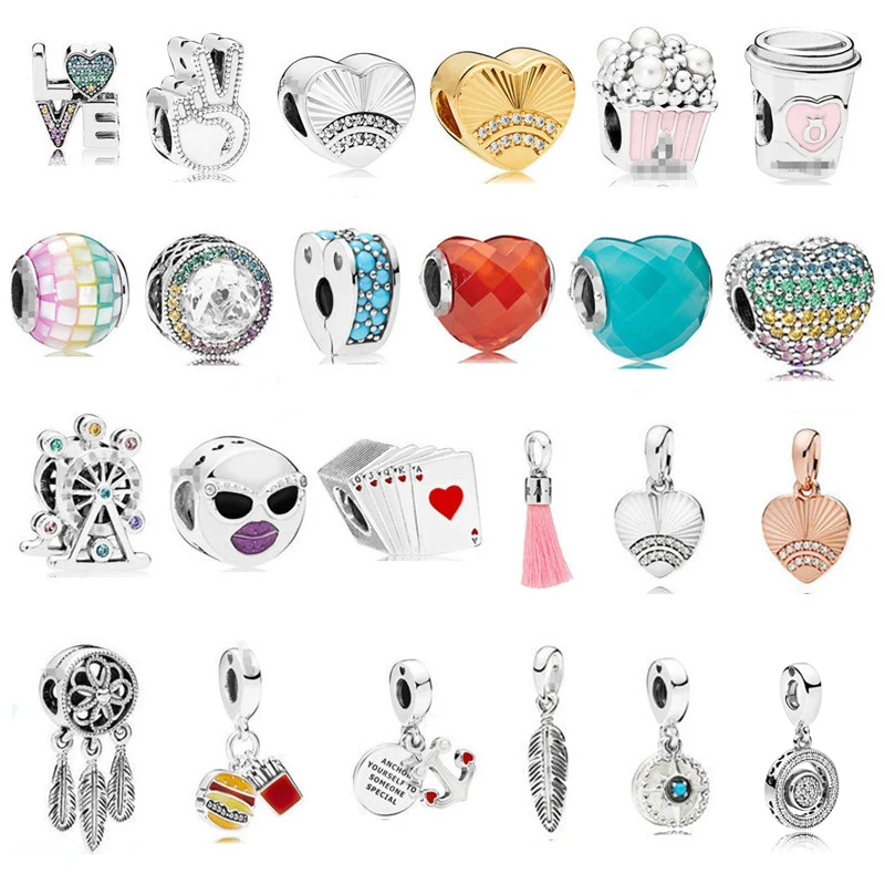 

JP Authentic 925 Sterling Silver Beads Fit Pandora Beads Bracelet Charm Fashion Jewelry Making DIY Beads Pandora 925 Original