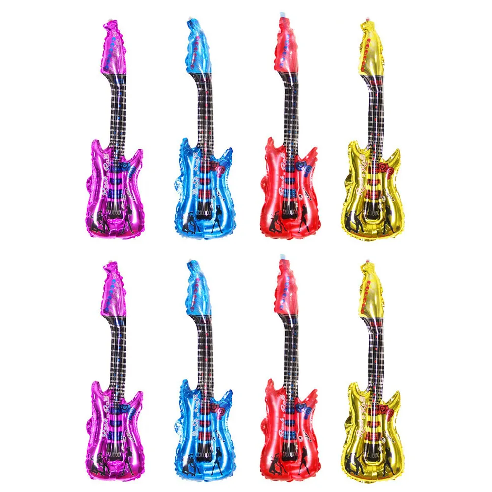 8 Uds. De aluminio con forma de guitarra conjunto de globos, globos reutilizables para fiestas, decoraciones de cumpleaños, can CSV|Decoraciones DIY de fiestas| - AliExpress