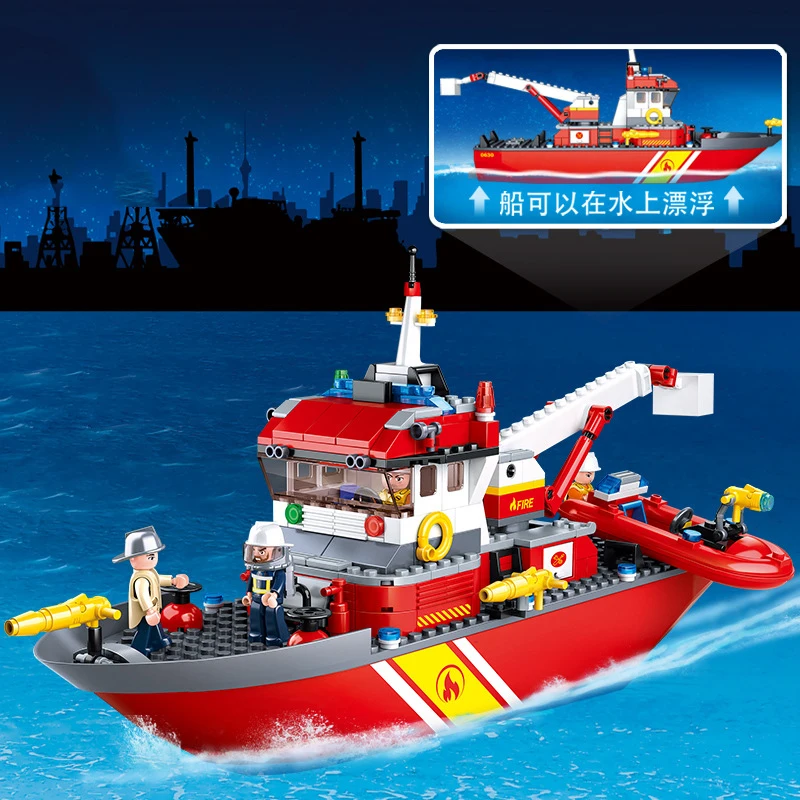 429 шт. детские строительные блоки игрушки Совместимые с LEGO city Fire серии пожарная