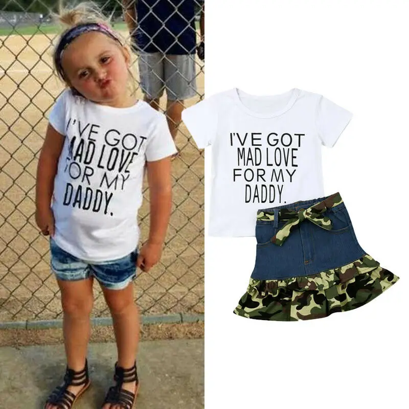 camouflage denim skirt