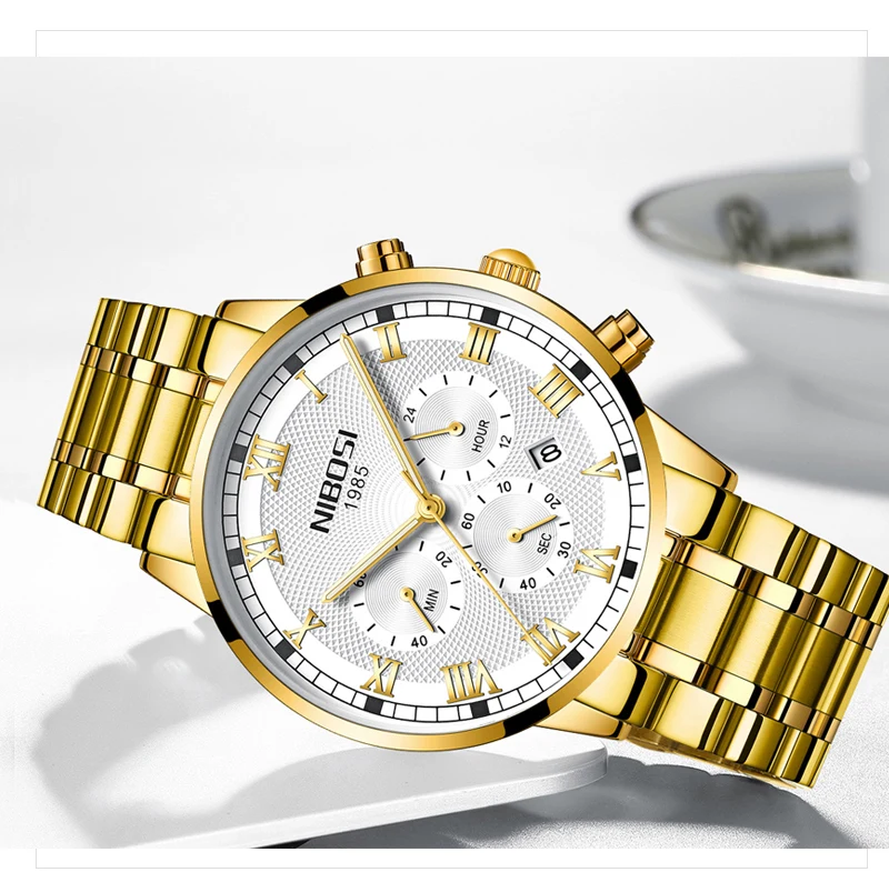 Mens Watches Top Brand Luxury Automatic Mens Watch Minimalist Watch Men Waterproof Male Watch Sports Male Watch Luxury NIBOSI    (12)