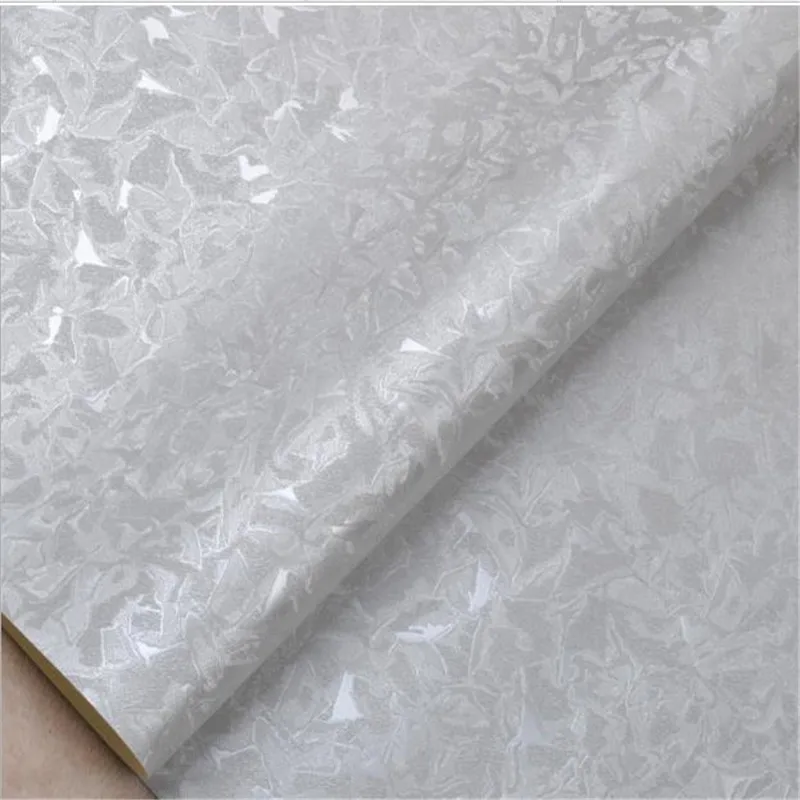 Modern Retro Embossed Wallpapers PVC Metal Wall Papers Rolls for Living Room Background Walls Paper Silvery Brown Home Decor