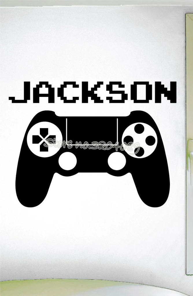 Игровой контроллер для видеоигр игровая зона настенная наклейка похожа на playstation
