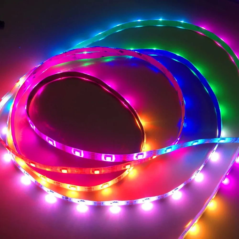 Модифицируемая светодиодная Пиксельная лента 5m 30 светодиодный s/m DC5V WS2813 RGB