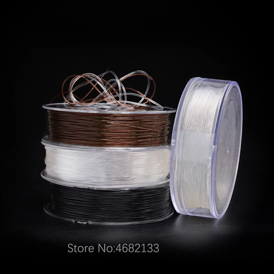 

3pcs/lot Jewelry Line Beads Cord/String/Thread Transparent Elastic Stretch DIY Necklace Bracelet Jewelry Accessories
