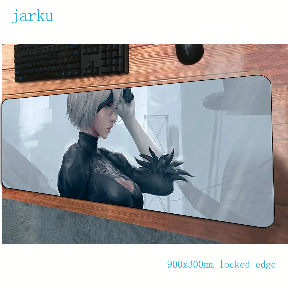 

900x300x3mm NieR Automata mousepad gaming mouse pad gamer mouse mat pads game computer locrkand padmouse laptop play mats