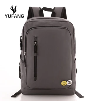 

YUFANG Unisex Backpack Simple College Style Computer Backpack Solid Color High Quality Women Rucksack Travel Bags