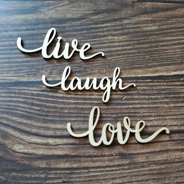 12pcs Wood Live Laugh Love Laser Cut Sign Home Room Wall Decor Quote 12pcs Wood Live Laugh Love Laser Cut Sign Home Room Wall Decor Quote Signs Wooden Anniversary