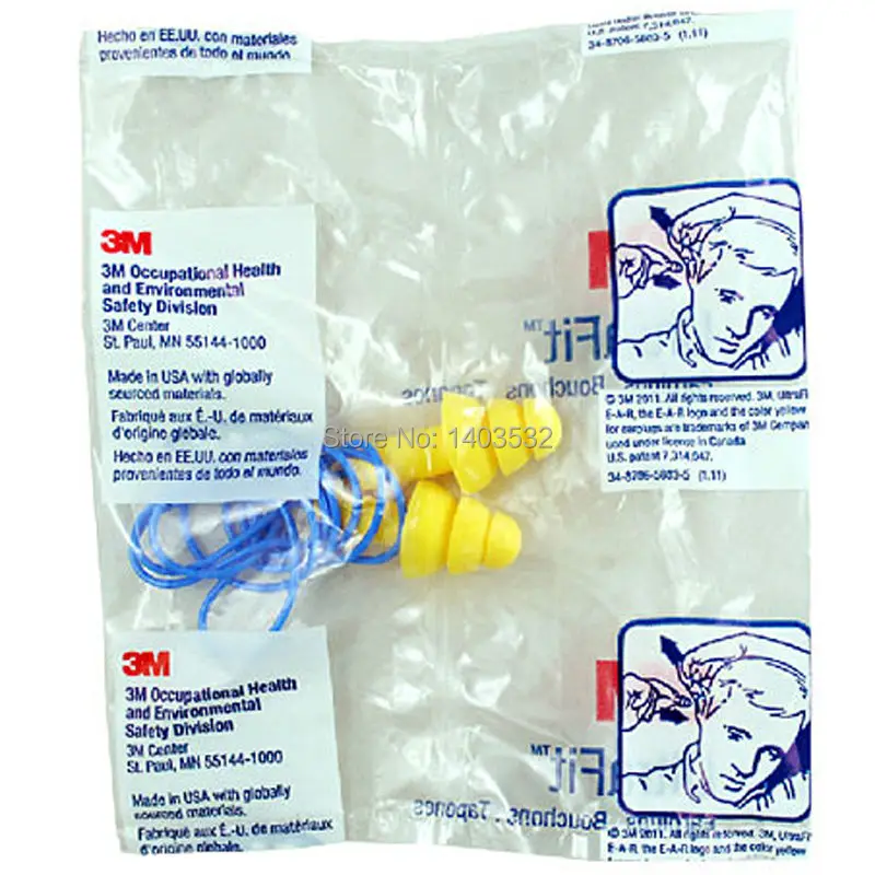 10pcs 3M340-4004 Authentic Foam Soft Silicone EarPlugs Noise Reduction christmas tree Earplugs Swimming Protective earmuffs - Famidy.com