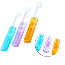 2 шт. портативная Ортодонтическая походная зубная щетка es экологическая зубная щетка для взрослых и детей гигиена полости рта здоровье