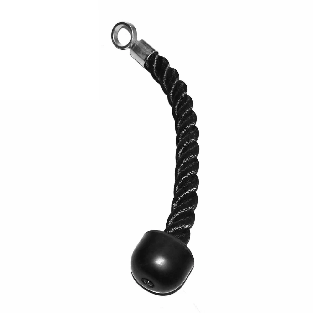 RUNACC Tricep Rope Tricep Training Rope Pull Down Ropes For Triceps Strength Enhancement Single Handle Black Fitness Equipment RUNACC Tricep Rope Tricep Training Rope Pull Down Ropes For Triceps Strength Enhancement Single Handle Black Fitness Equipment