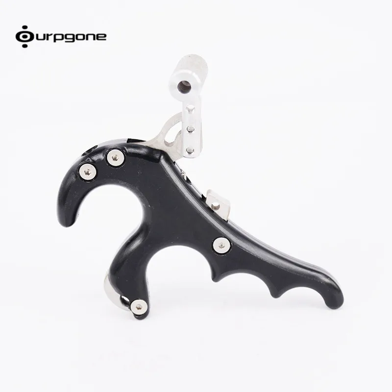 

Ourpgone 5 Color 4 Finger WOLF Grip Caliper Release Aid Stainless Steel Release for Compound Bow Hunting/Shooting Archery Bow