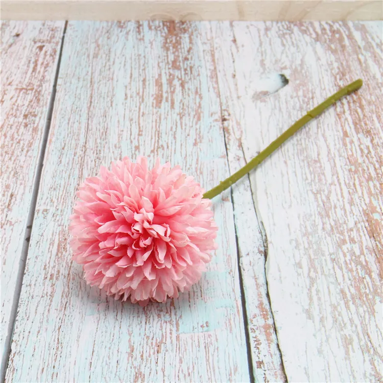 1 шт. искусственный Одуванчик цветы ветка Шелковый Искусственный цветок венок украшение для дома и сада Свадебная вечеринка автомобиль корсаж цветы - Цвет: Pink