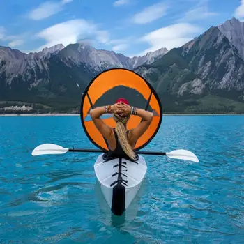 

Kayak Boat Wind Sail Foldable Portable Rowing Boats Transparent Window