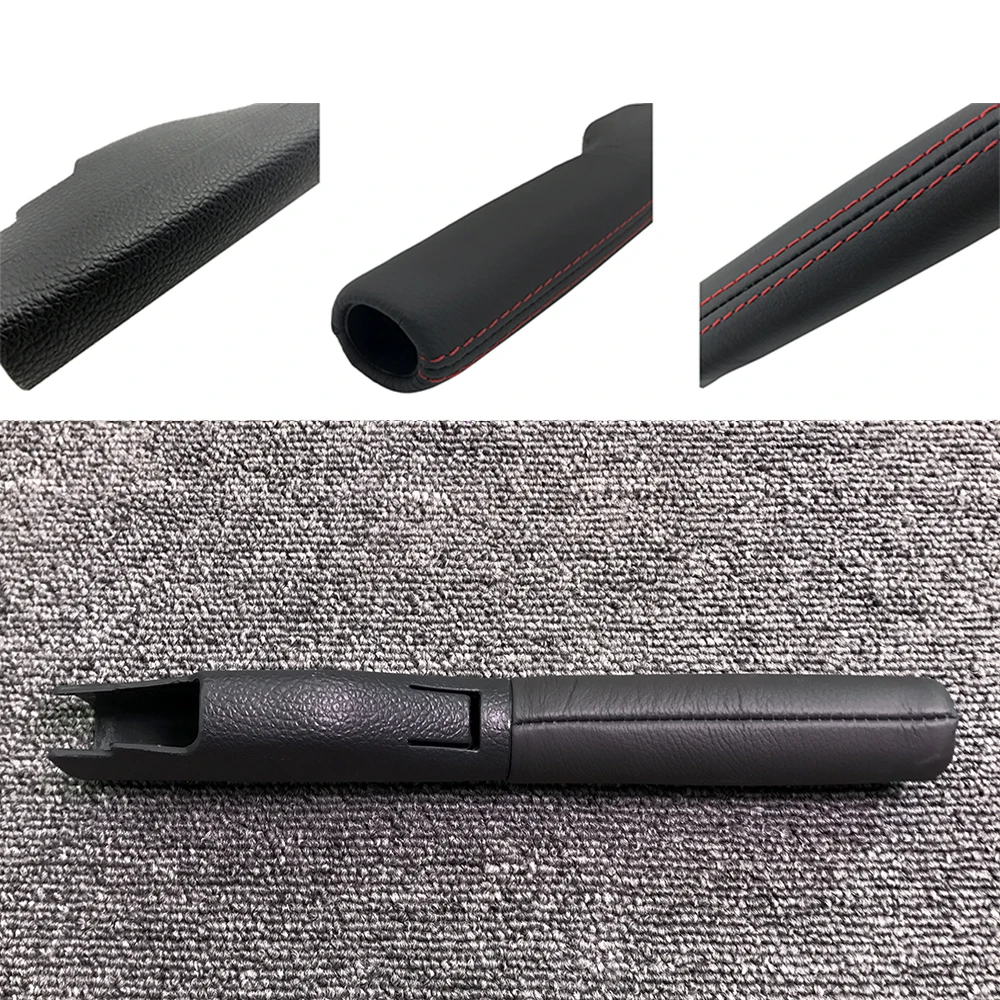Leather Hand Parking Brake Handle Grips Cover for VW Jetta MK5 Golf 1KD 711 461 A 1K0711461E-m4