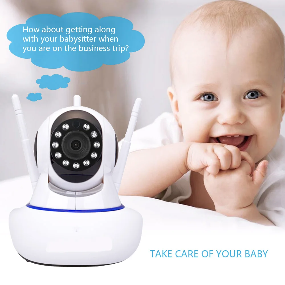 

1080P Wireless WIFI IP Home Indoor Camera Security Monitor Network Video System Audio / Night Vision
